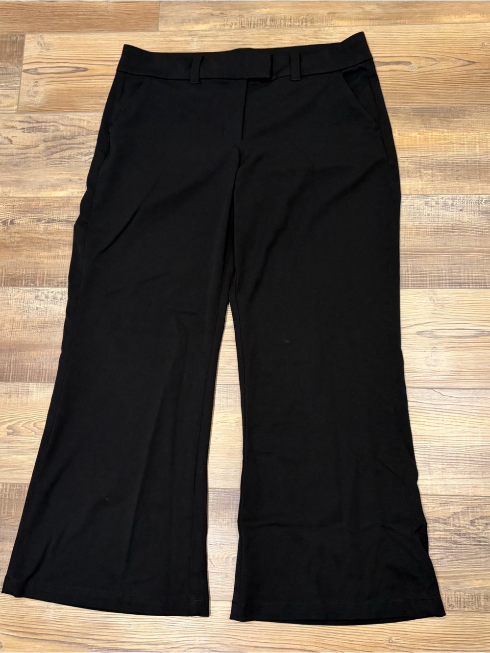 American Eagle Outfitters 16 Black Wide-Leg flare Work Pants